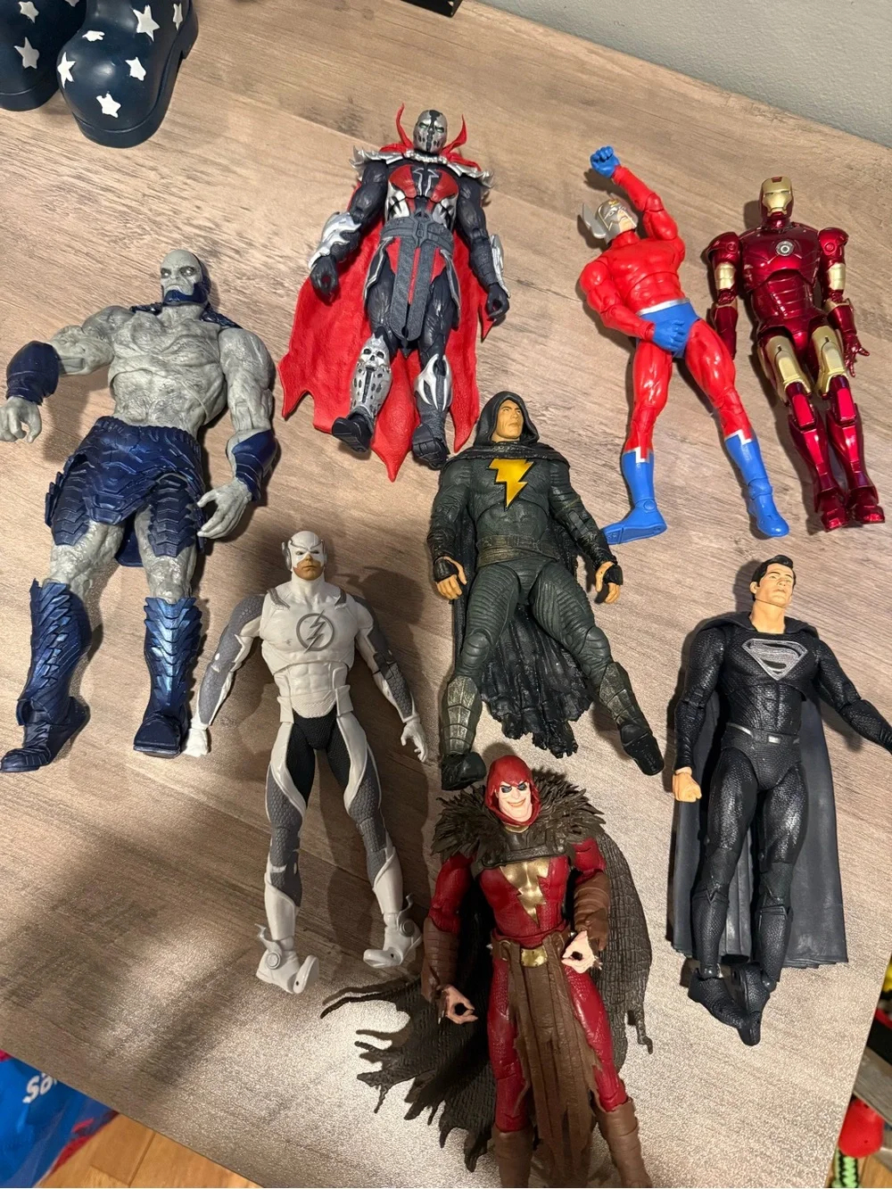 DC Comics Action Figure Lot - Red, Black, Gray, Blue